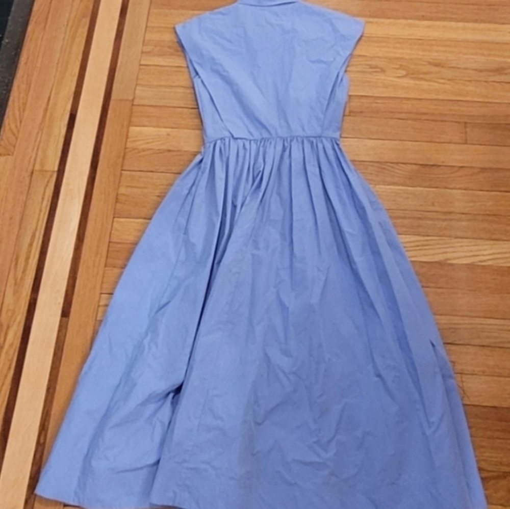 CO EXAGGERATED SHOULDER SLEEVELESS SHIRT DRESS - Picture 7 of 9